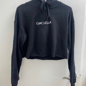 Coachella- Black Women's Cropped Hoodie S